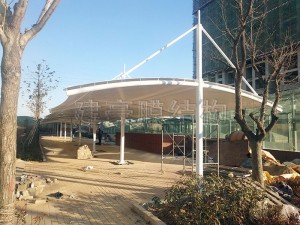 泰安漢明苑小區膜結構車棚